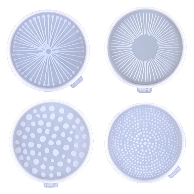 

Leopard Print Silicone Tray Mold Diy Agate Molds for Cake Stand Diy Coaster