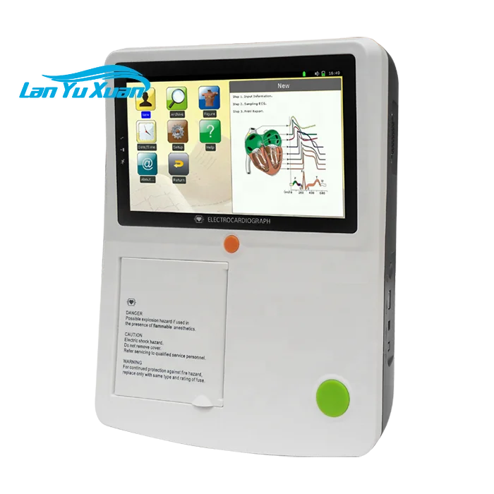 

CE 12-channel EKG Ectrocardiograph Machine 12 Channel Electric portable ECG machine with soncap