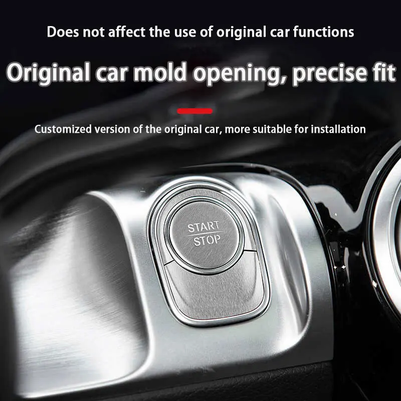 Защитная крышка из нержавеющей стали с одним нажатием кнопки пуска для Mercedes Benz EQA