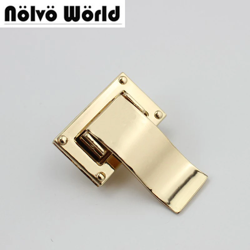 20sets 45*16mm high quality fashion bags silver triangle locks nickle lock DIY handmake handbag selfdom alloy bolsas | Багаж и сумки