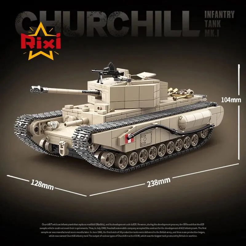 WW2 Британские Военные танки строительные блоки Cromwell Черчилль танк Challenger армия