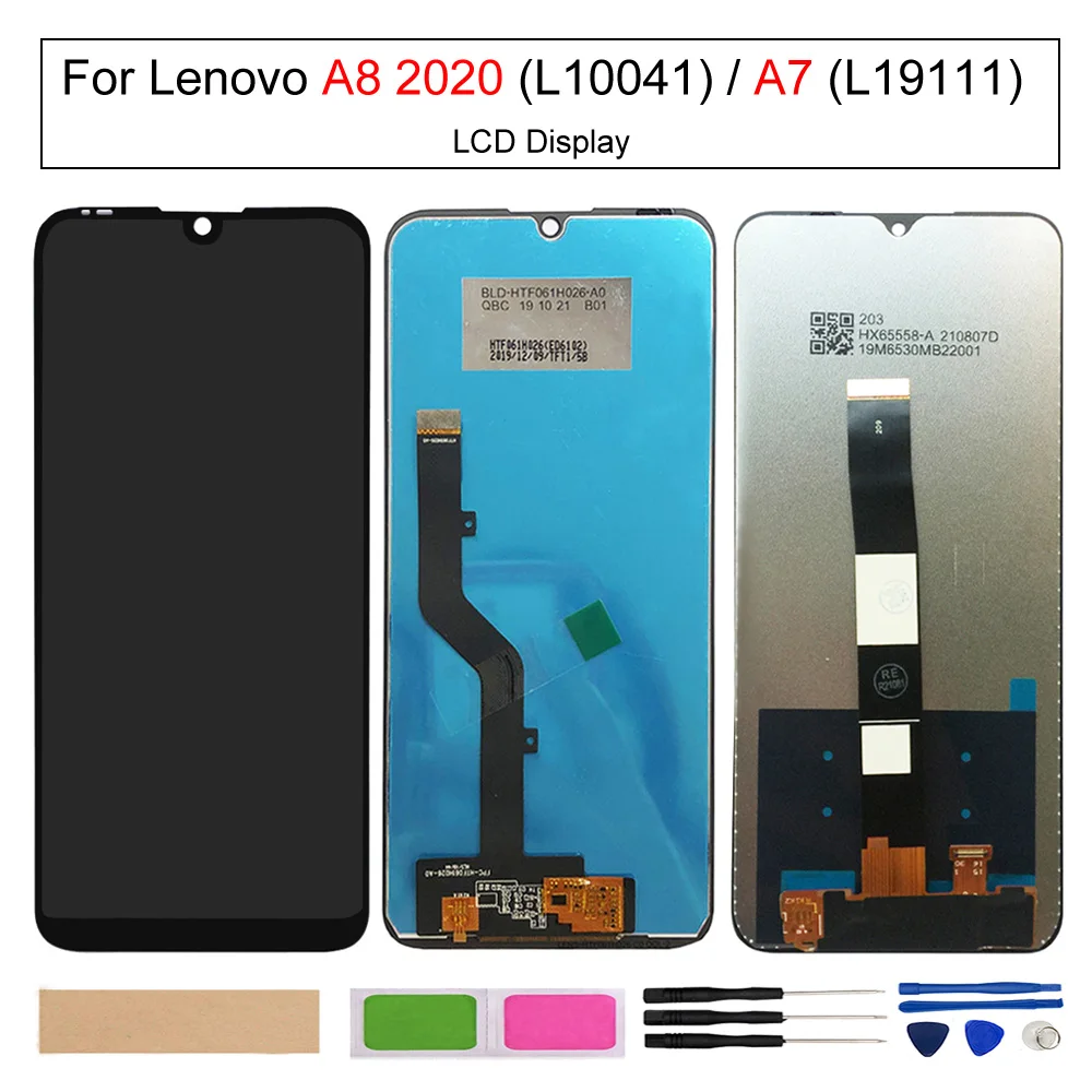 Для Lenovo A7 L19111 ЖК-экраны для Lenovo A8 2020 L10041 ЖК-дисплей сенсорный экран дигитайзер в сборе панель телефона запасные части