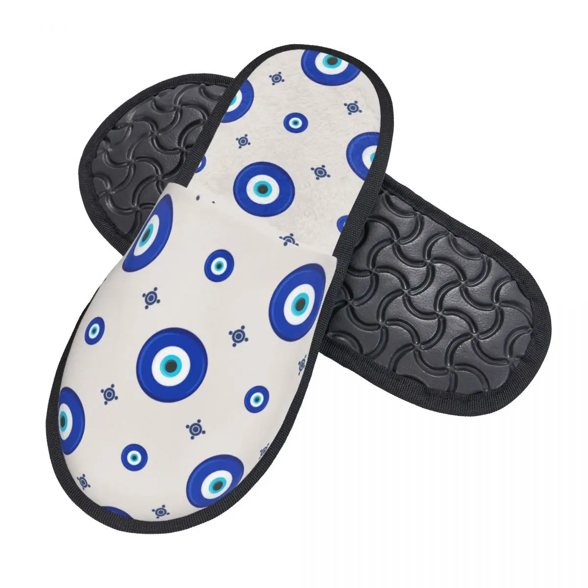 Тапочки для гостей турецкого сглаза с символом амулет Назар тапочки спальни