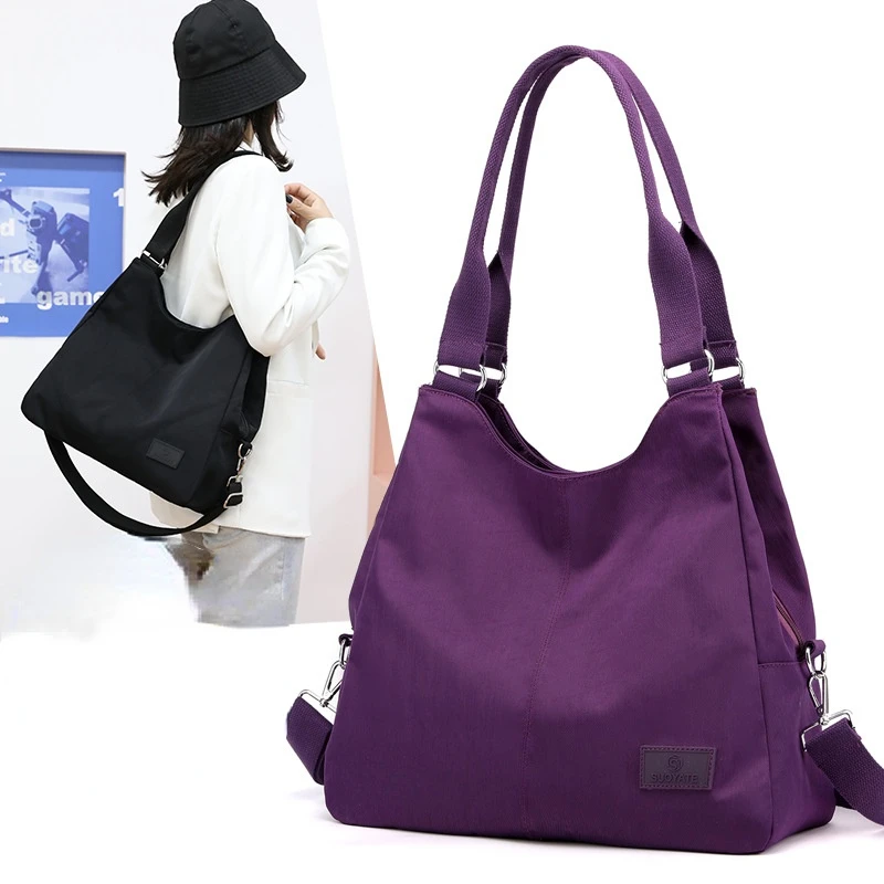

2022 Causual Nylon Tote Fashion Messenger Shoulder Bag Handbag Large Capacity Women's Tote Shopping Bag luxury brand handbags