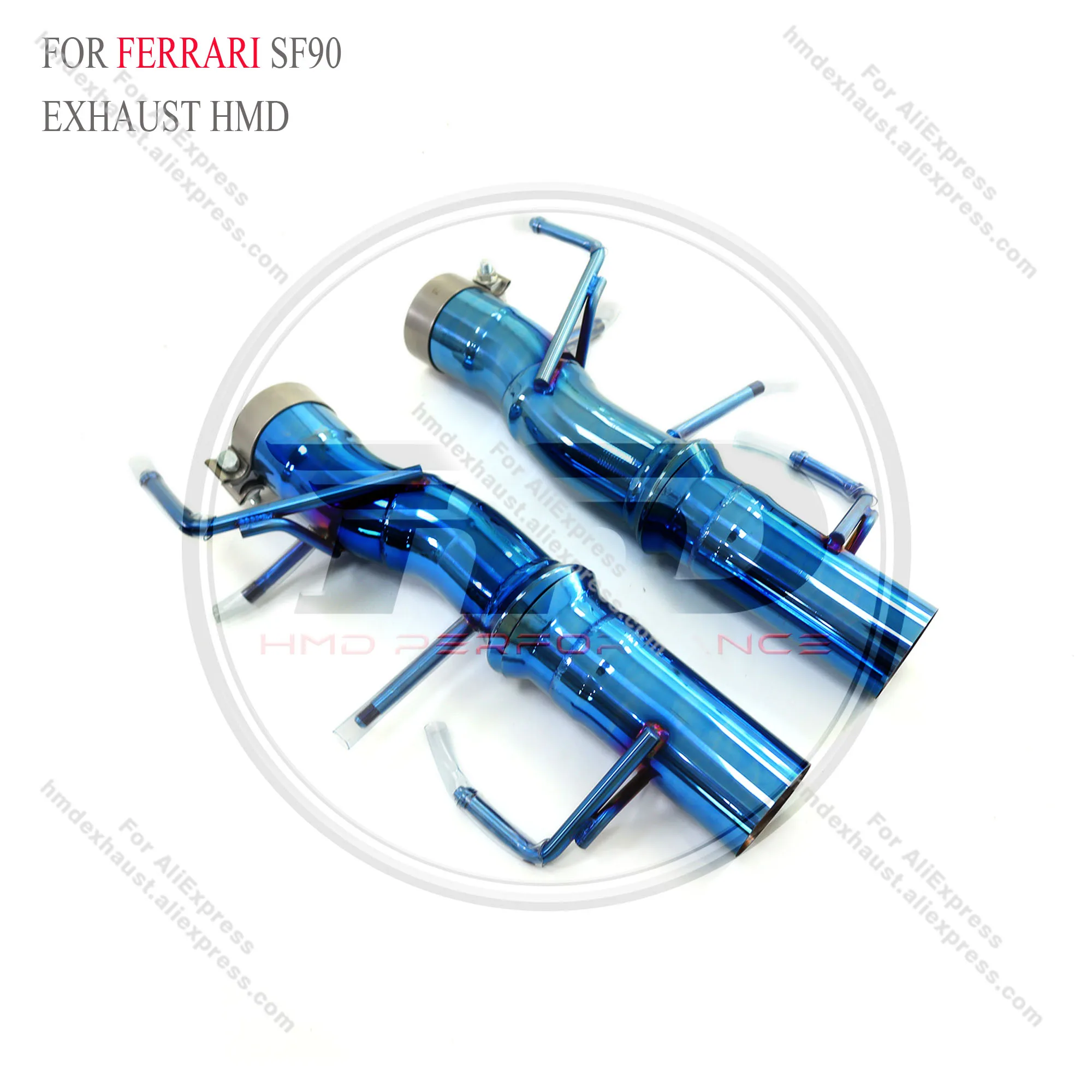 Выхлопная система HMD из нержавеющей стали для Ferrari SF90 2019 + без клапанов