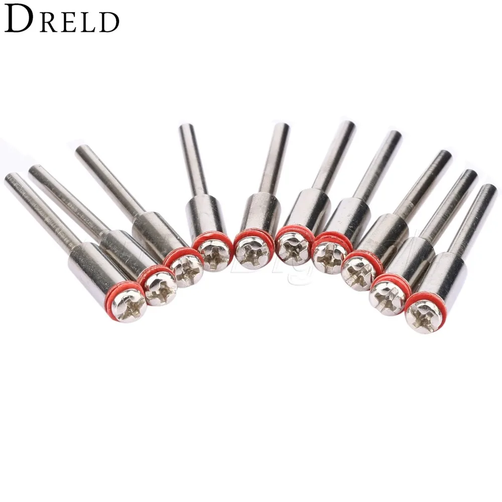 

DRELD 10PCS 2.35mm Polishing Wheel Mandrels Diamond Cutting Disc Mandrel Cut-off Wheel Holder for Dremel Accessories Rotary Tool