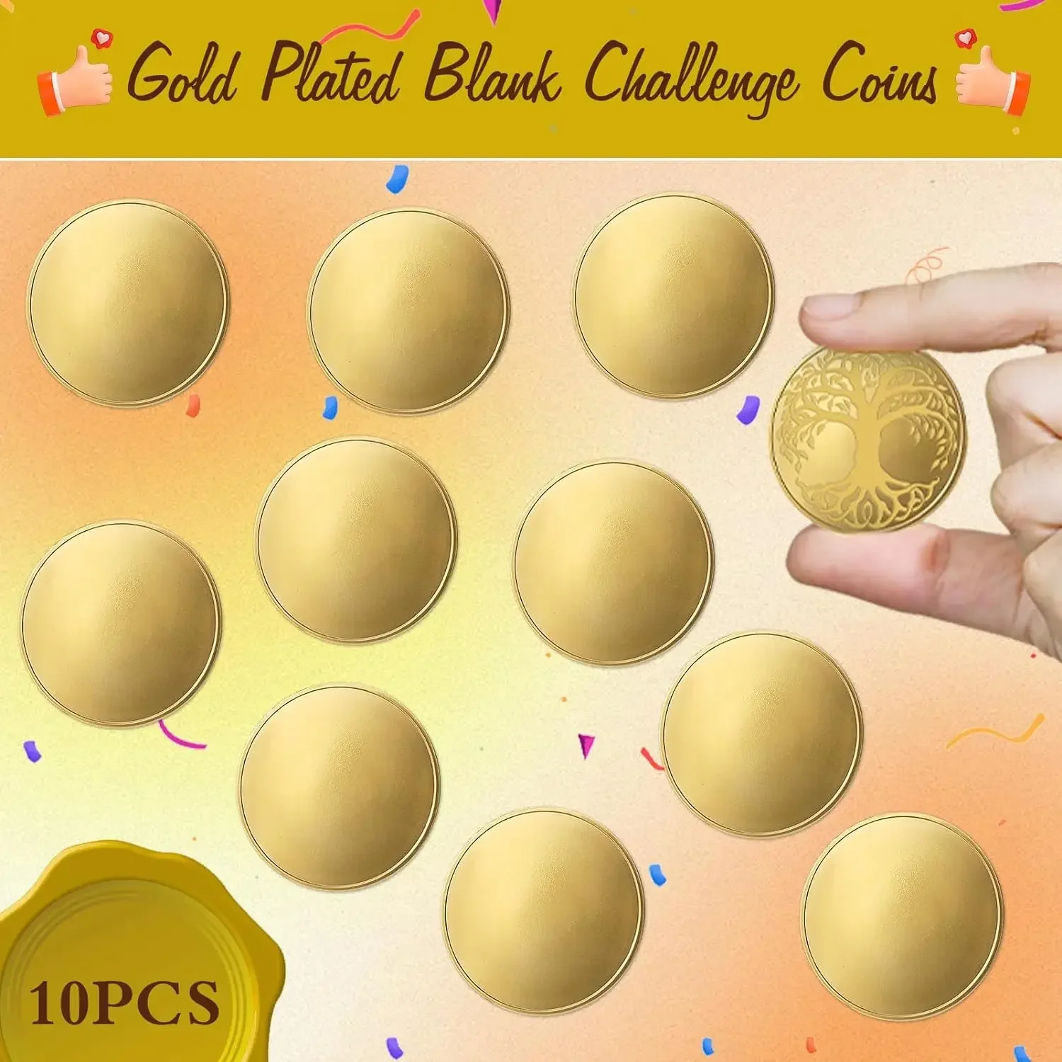 Медные пустые монеты XMSJ 40 мм 10/20 шт