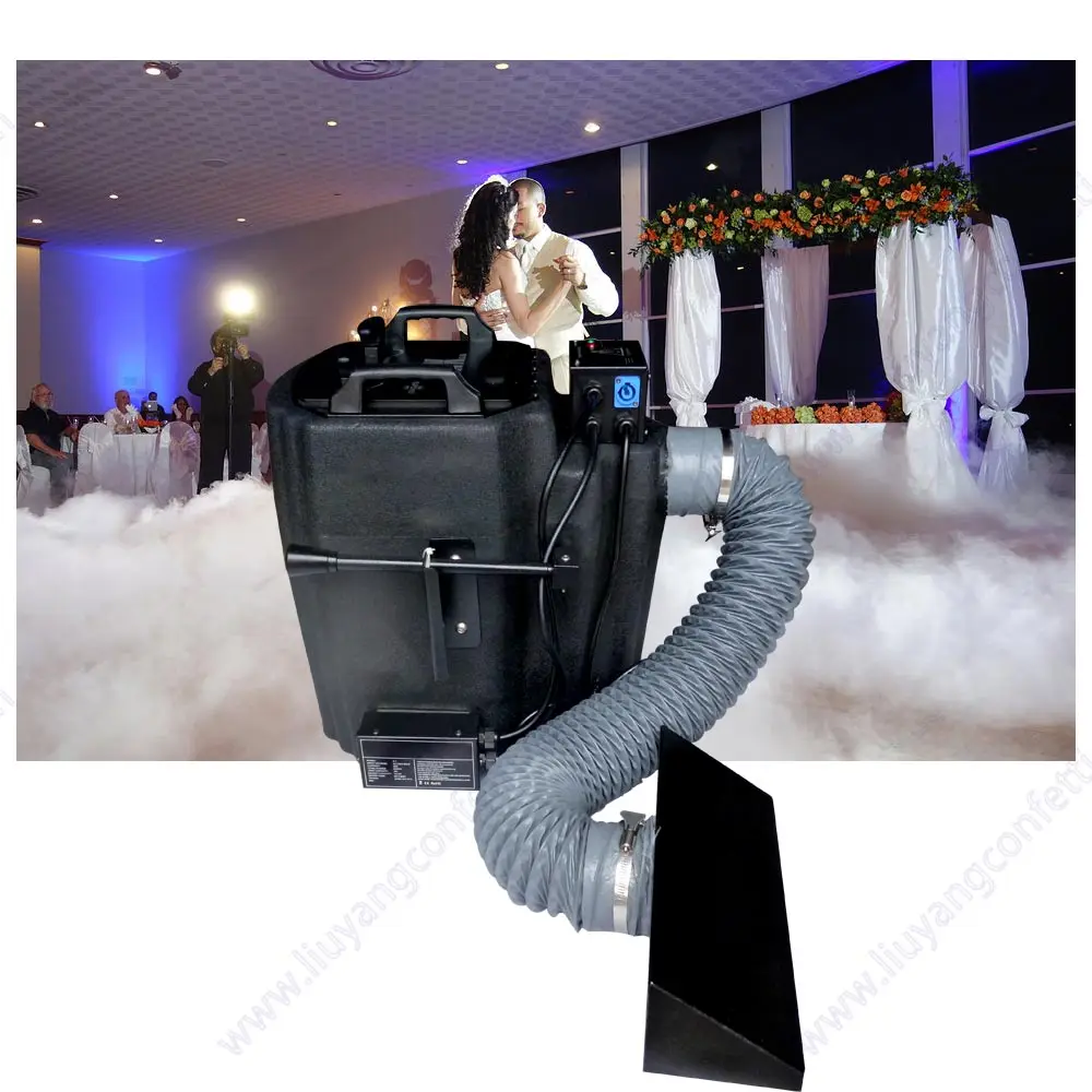 

Professional 3000W Dry Ice Low Lying Fog Machine Effect With Outlet and Base Fogger Machines