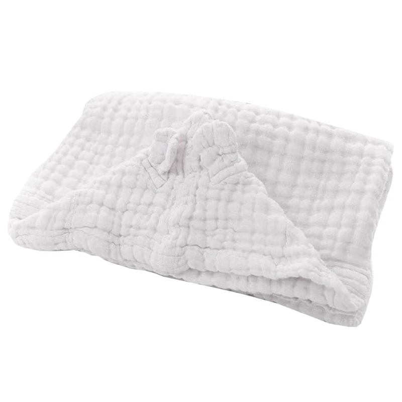 

Newborn Muslin Hooded Swaddle Wrap Bath Towel Baby Pure Cotton 6 Layers Gauze Receiving Blanket for Infants Boys Girls