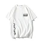 Белая черная футболка большого размера для лета 2022, Мужская футболка для рок-скейтборда в стиле хип-хоп