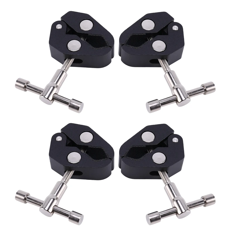

4Pack Super Clamp Crab Clamp Photography With / 1/4 And 3/8 Inch Thread Rod Clamp Pliers Clip
