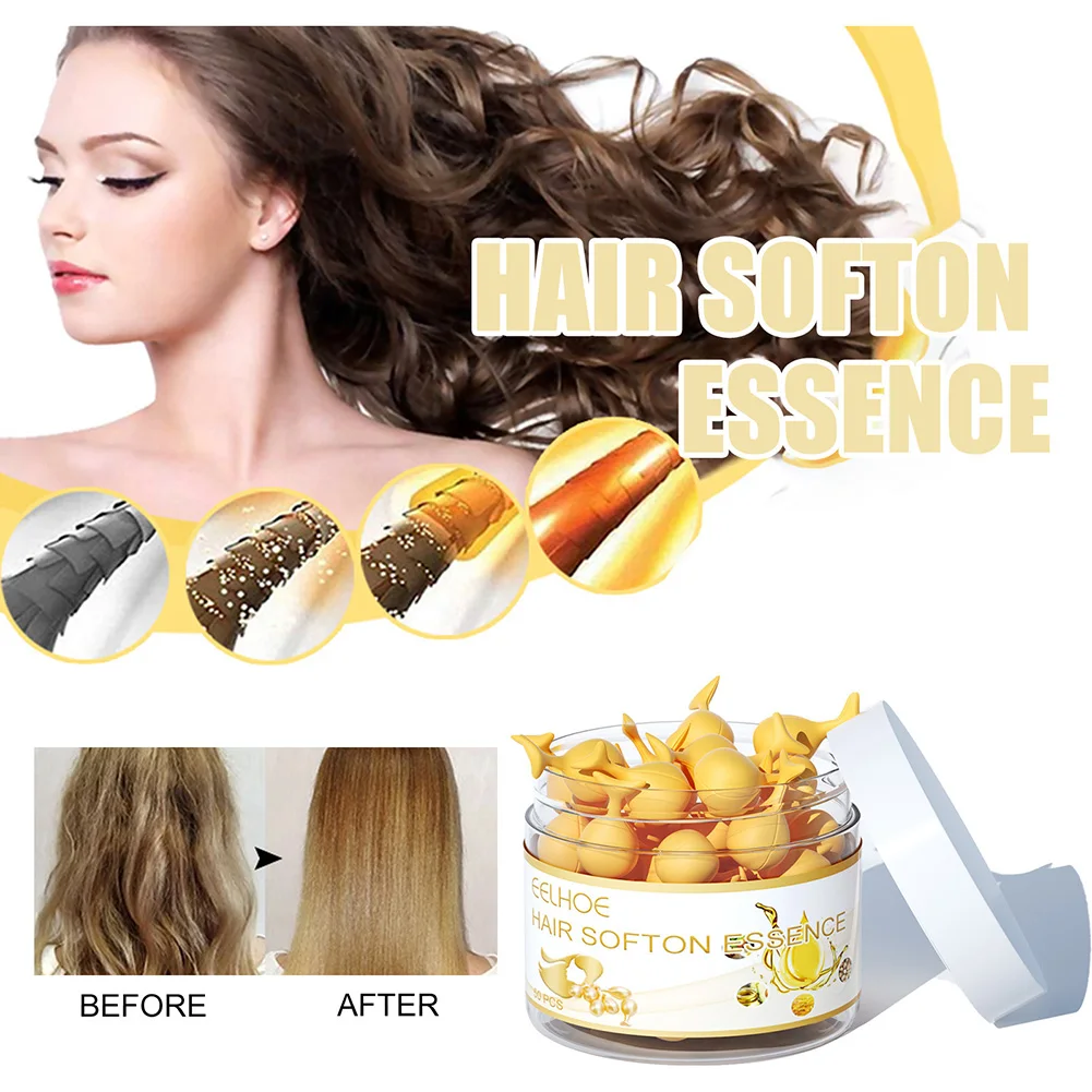 

Hair Vitamin Capsule Essential Oil Damaged Dry Hair Repair Serum Anti-Frizz Hair Repairing Oil Hair Care