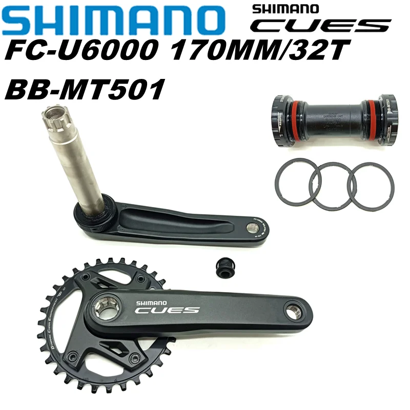SHIMANO CUES FC-U6000 CRANKSET 1x11/10/9-Speed 170MM 32T MTB