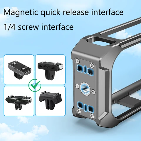 Металлический каркас для Insta360 X5, противоударный защитный расширительный чехол для клетки для кроликов для Insta360 X5, аксессуары, металлический каркас, кронштейн