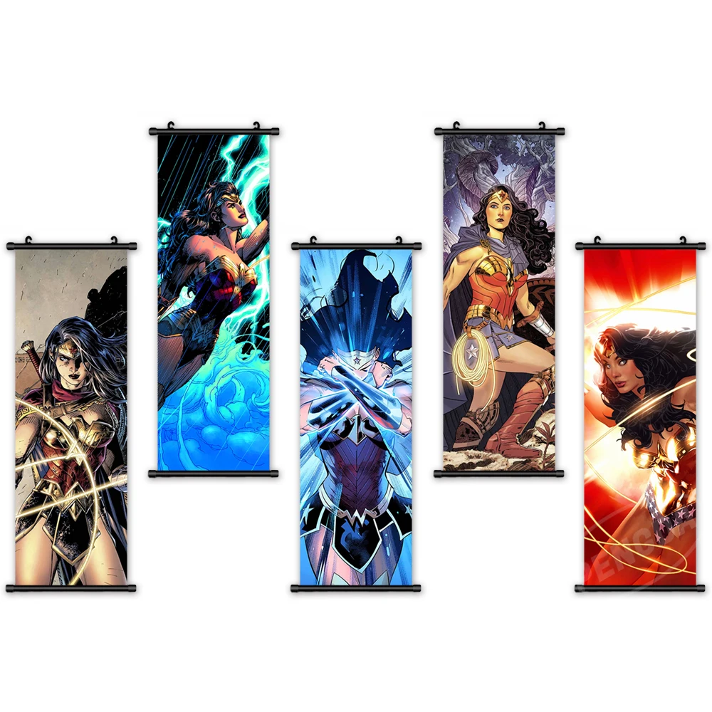 Настенная Картина на холсте чудо-женщина художественное изображение Diana Prince