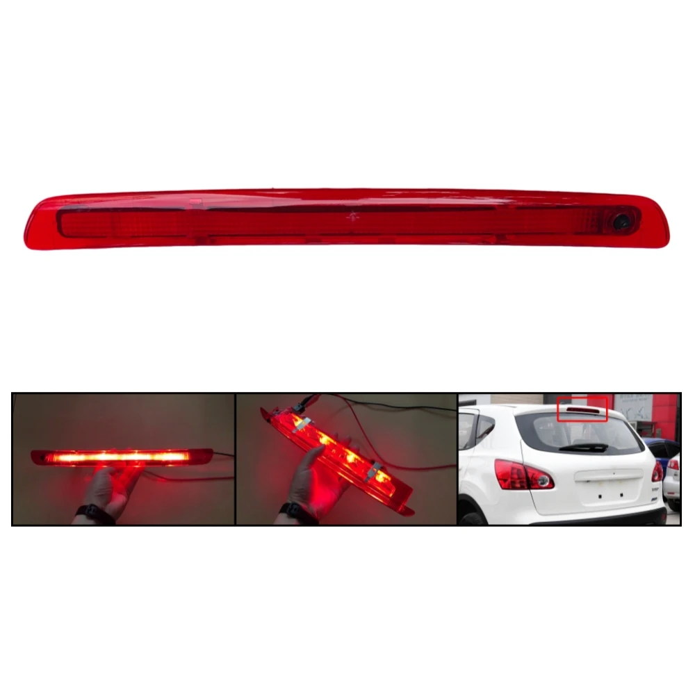 

1 шт. светодиодный задний фонарь, 3-й стоп-сигнал для Nissan Qashqai + 2 J10 2007-2015, третий стоп-сигнал, дополнительный задний фонарь 26590-JD000