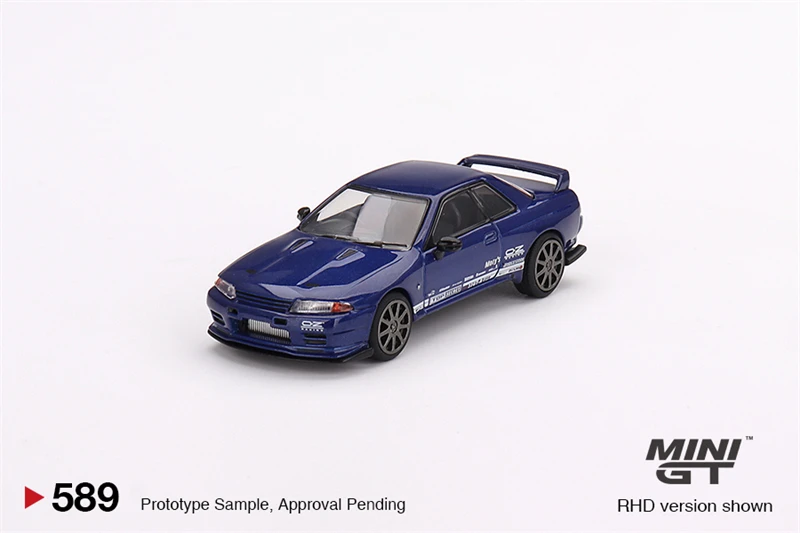 

PreSale MINI GT 1:64 Nissan Skyline GT-R Top Secret VR32 Metallic Blue Die-Cast Car Model Collection Miniature
