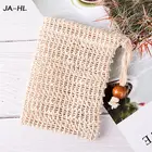 Лидер продаж! Креативная сумка для экономии мыла, пенообразующая сетка, практичная натуральная сумка для душа из рами губка для отшелушивания, удобная блистерная сетка 13*9 см