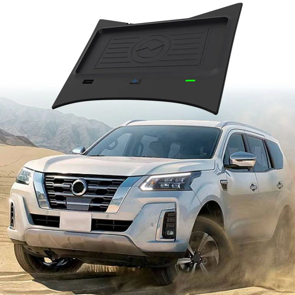 Автомобильная Беспроводная зарядная площадка для Nissan X Trail Rogue T32 ST 2014 ~ 2021 лоток