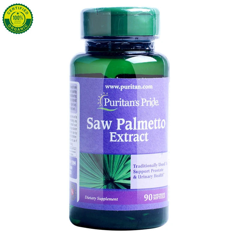 

US Puritan's Pride Saw Palmetto Extract Saw Palmetto 90 Softgels for Prevent and Improve Cystitis