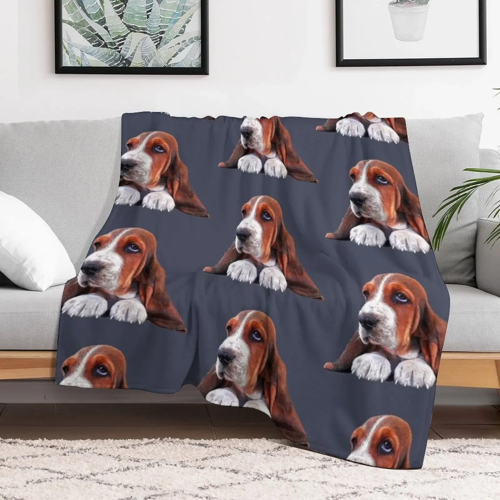 Одеяло Basset Hound Puppy Dog милые роскошные дизайнерские одеяла для кровати