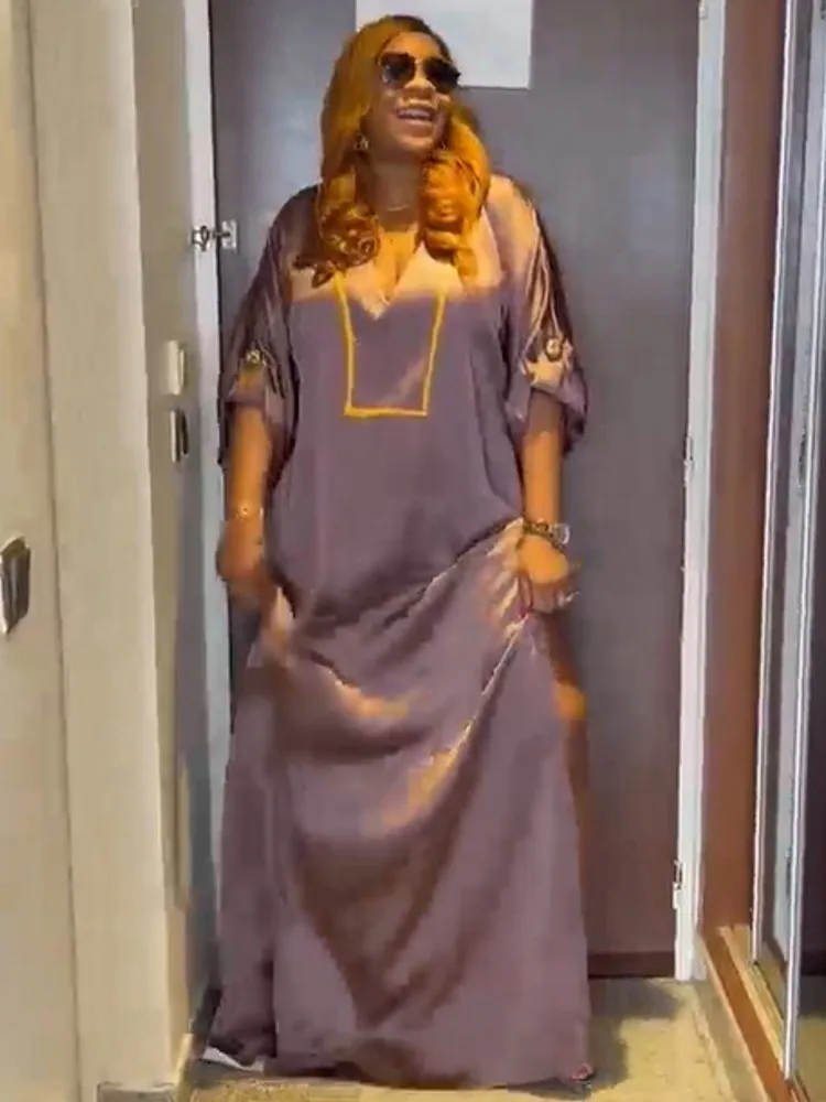 

Африканские платья для женщин, мусульманская мода, абайя Дашики, цветочный принт, Анкара, базин, традиционная стандартная африканская одежд...