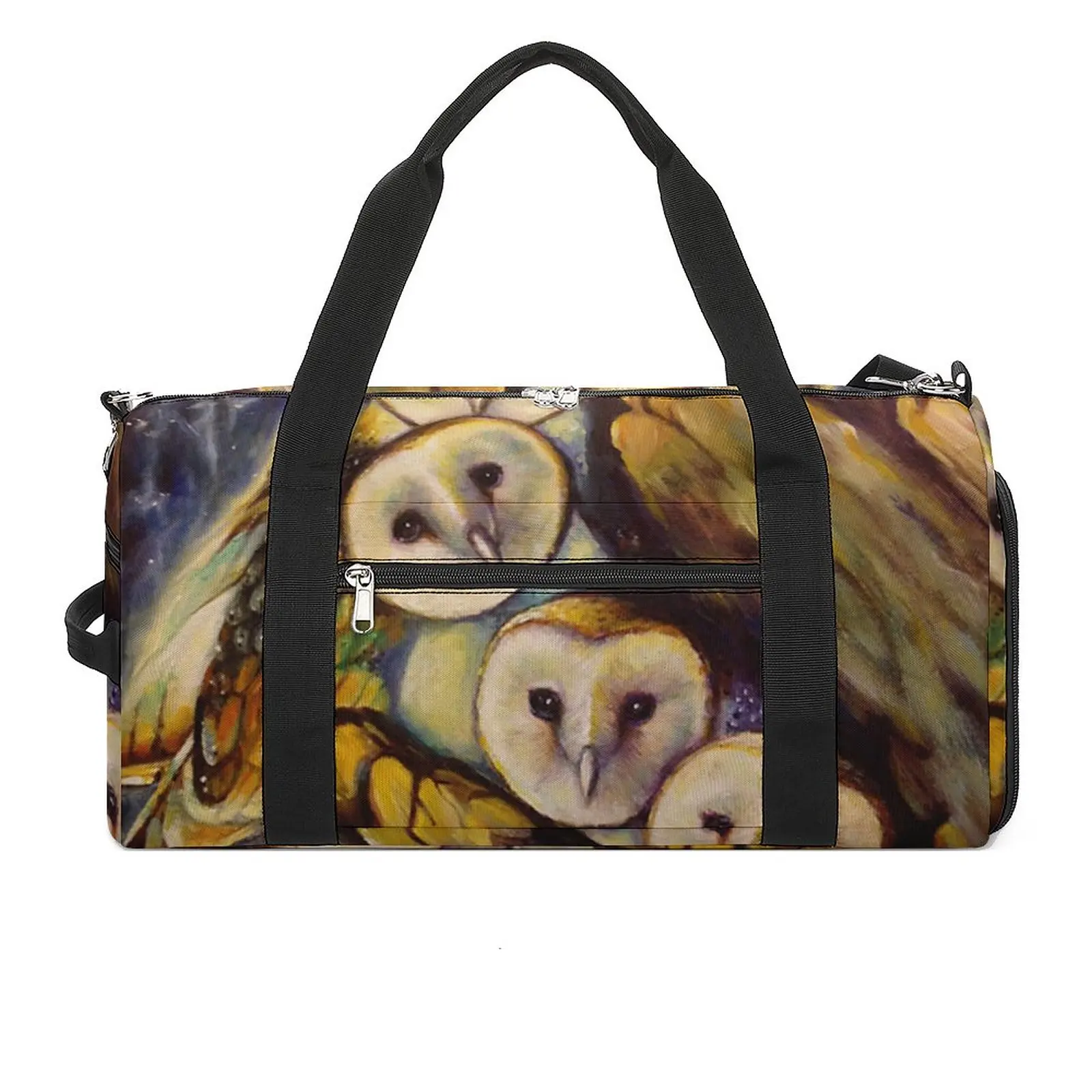 

Мужская спортивная сумка с абстрактным принтом, с изображением совы