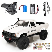 wpl c24 1 full scale rc car 116 2 4g 4wd rock crawler electric buggy climbing truck led light on road rtr for kids gifts toys