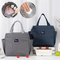 multifunction insulated lunch bag large capacity thermal bags school zipper for lunch box women children picnic food bag
