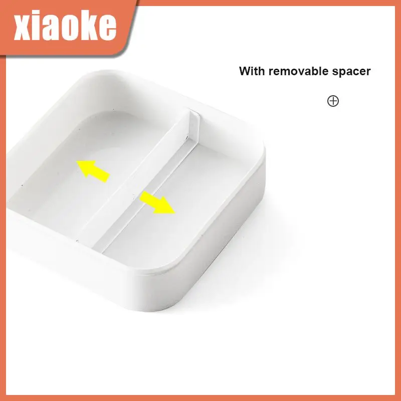 

500ml Double-layer Lunch Boxes Separate Type Portable Bento Box Can Be Heated By Microwave Oven Tableware Sealed And Waterproof