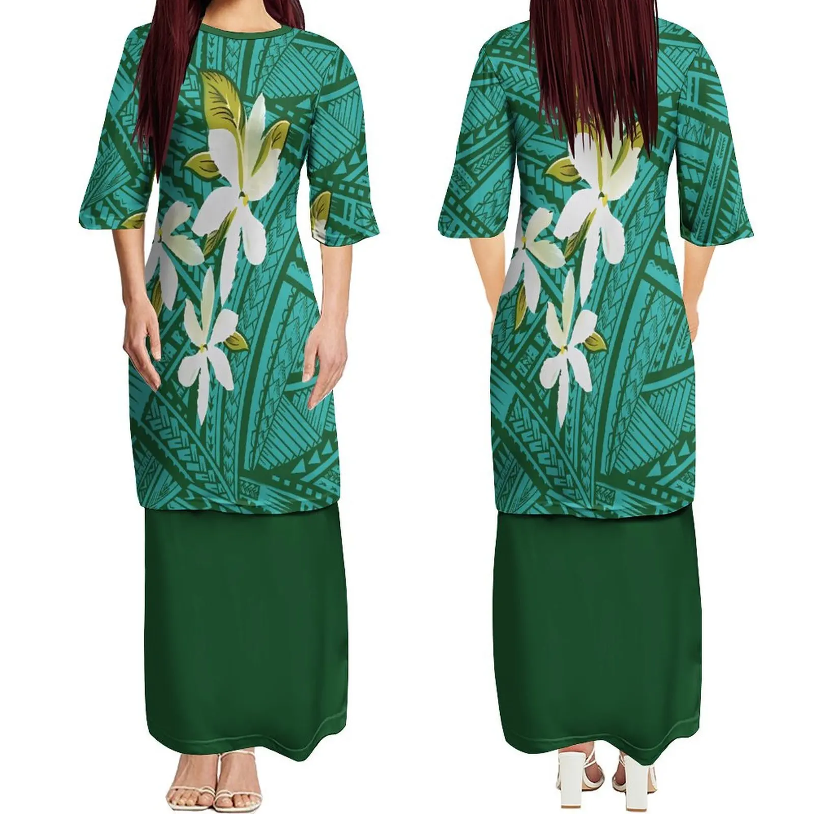 Высококачественное полинезийское женское стандартное Гавайское племя платье с