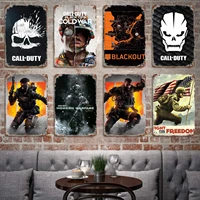 call of duty black ops 4 decor poster vintage tin sign metal sign decorative plaque for pub bar man cave club wall decoration