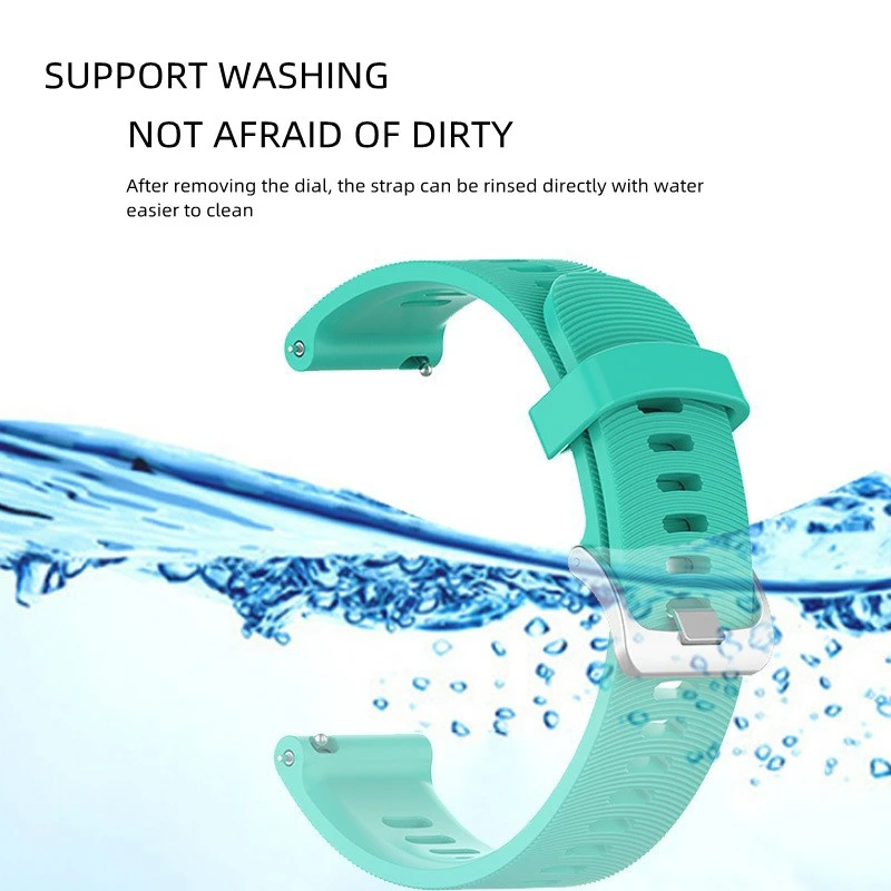 20mm Silicone Sport Watch Band For Garmin 245 Watch Strap Sports For Forerunner 245M/645/Vivoactive3/Vivomove HR Bracelet