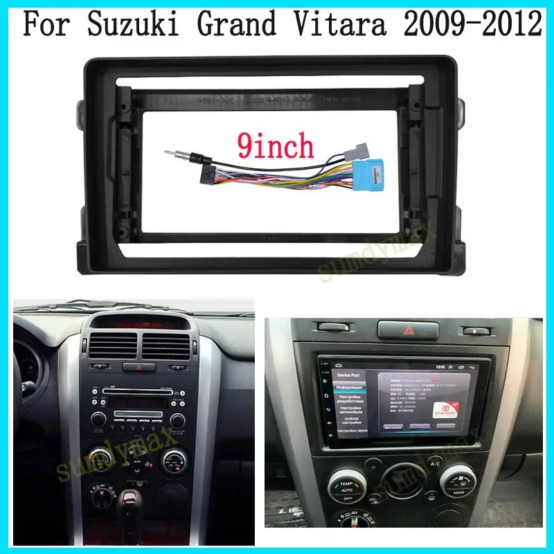 9-дюймовая автомобильная рама радиоприемника аудиоадаптер комплекты отделки