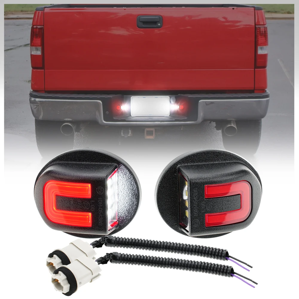 2 шт. OLED лампа освещения номерного знака для Ford F-100 F-150 F-250 F-250HD F-350 Explorer Ranger Lincoln Mark LT