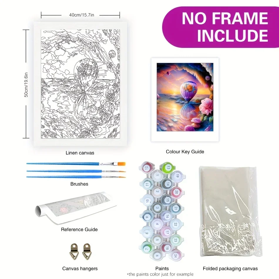 630842 Coloring By Number Kits For Adults Flowers Handpainted Diy Painting Home Decoration Gift