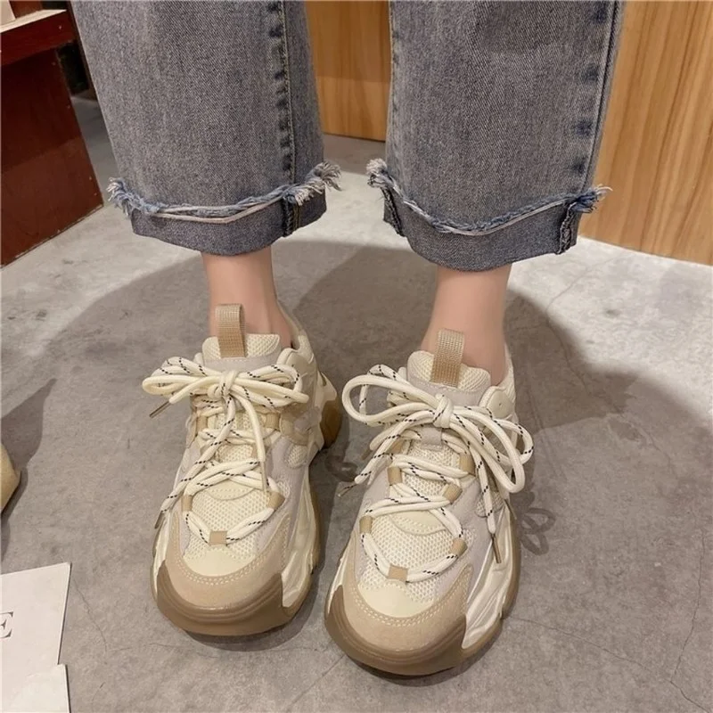 Новинка 2022 женские кроссовки QWEEK Корейская повседневная спортивная обувь на