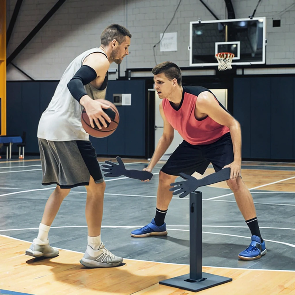 Фото Баскетбольная защита Trainer Stick — регулируемый портативный разрушитель для 1v1 улучшает навыки обработки мяча и конкурсно стрельбы №1