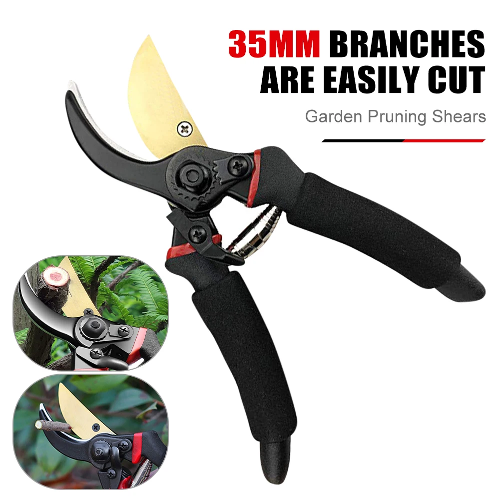 

Garden Pruner Stainless Steel Scissor Labor-Saving Spring Pruning Shear Garden Grafting Tools Branch Tool Shear Garden Tools