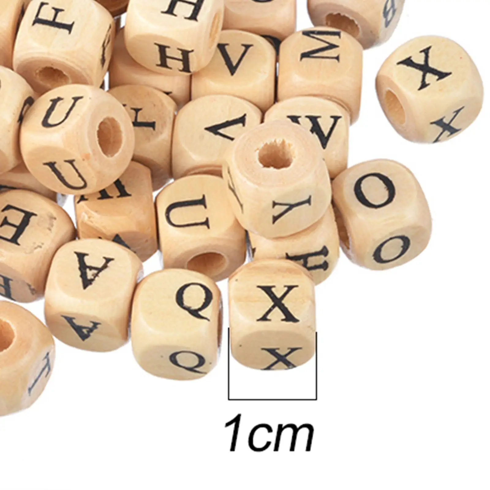 100 шт. деревянные бусины с алфавитом аксессуары буквами и квадратные