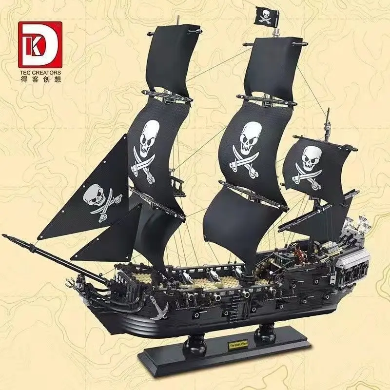 

Moc 3423pcs Pirate Ships Figures Building Blocks The Black Pearl Bricks Set Models Children Toys Gifts Brinquedos