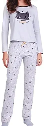 

Pijama Longo Kitten Feminino Adulto
