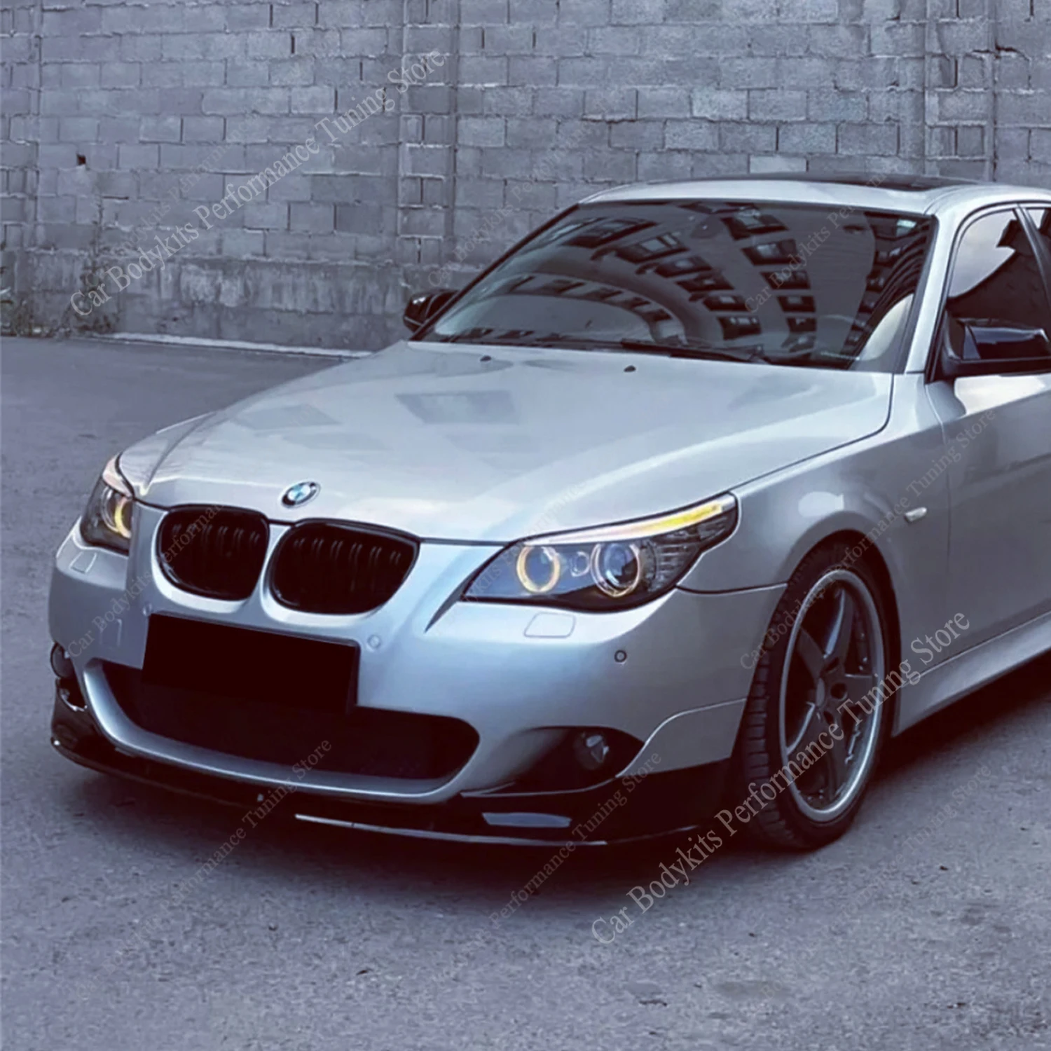 Фото Спойлер-сплиттер для переднего бампера MP Style, 4 шт., ABS, для BMW E60 E61 5 серии M Sport 2004-2009, тюнинг кузова. №2