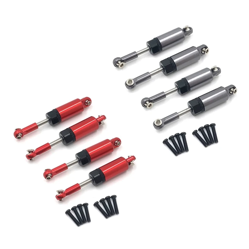 

2 комплекта для Wltoys A959 A959-B A949 A969 A979 K929, задний амортизатор 1/18, детали для радиоуправляемых автомобилей, красный и серый