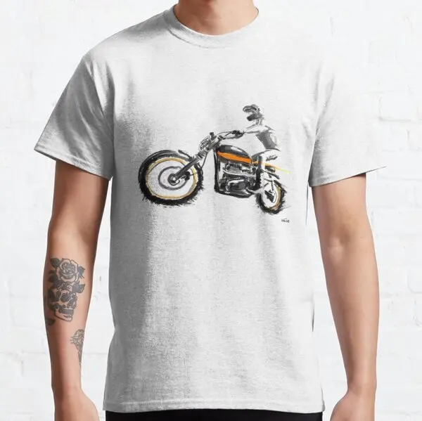 

Cafe Racer Motorcycle Art t shirt for KYMCO Cagiva HONDA DUCATI BMW Boxer MV