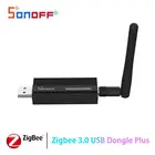 USB-ключ SONOFF Zigbee 3,0 Plus, захват интерфейса Zigbee2MQTT с антенной, основа для анализатора шлюза на TI CC2652P + CP2102N