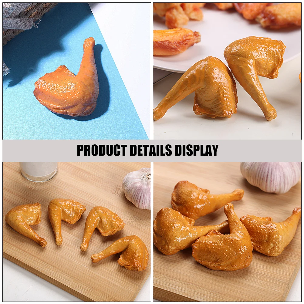 4 шт. имитация утиных ножек реквизит для дисплея модель еды сделай сам кухонный