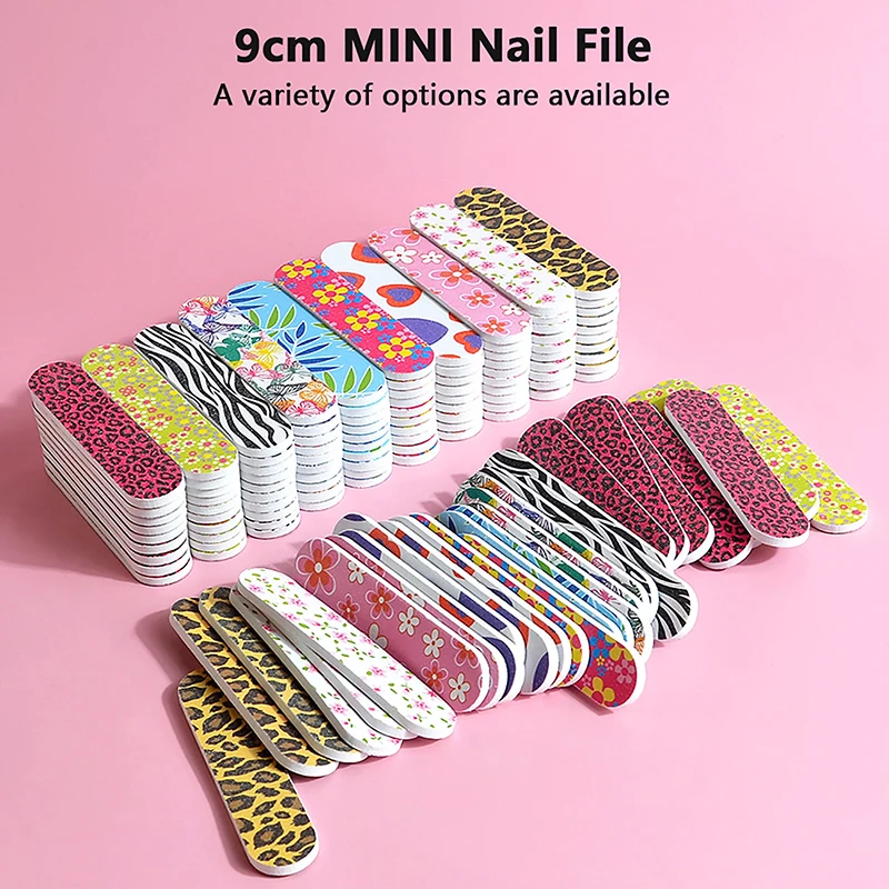 

Mini Printed Double Sided Nail File Nail Equipment Accessories Buffer Files Manicure Salon Grinding Polishingcare Tools