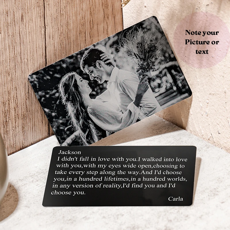 Бумажник с гравировкой свадебные подарки сувенир индивидуальная подставка