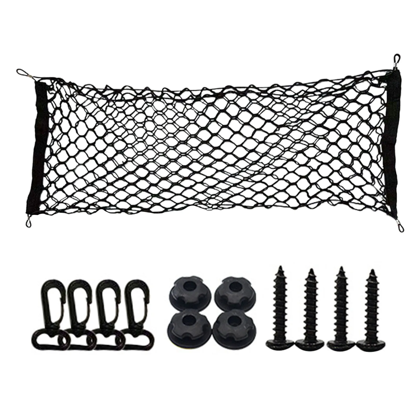 

Trunk Cargo Organizer Storage Net Heavy Duty Elastic Trunk Storage Net With Hook Screw For Cars Elastic Bungee Cargo Net Car